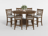 Junipero Brown Round/Oval Counter Height Table by Homelegance at Eve Furniture