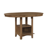 Junipero Brown Round/Oval Counter Height Table by Homelegance at Eve Furniture