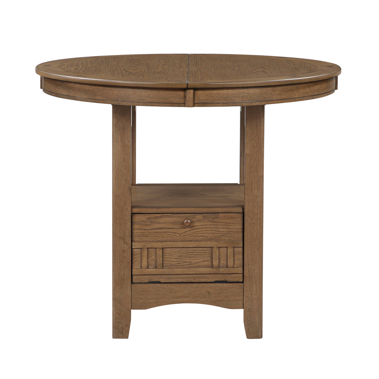 Junipero Brown Round/Oval Counter Height Table by Homelegance at Eve Furniture