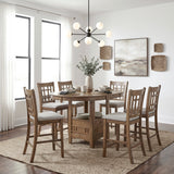 Junipero Brown Round/Oval Counter Height Table by Homelegance at Eve Furniture