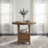 Junipero Brown Round/Oval Counter Height Table by Homelegance at Eve Furniture