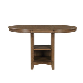 Junipero Brown Round/Oval Counter Height Table by Homelegance at Eve Furniture