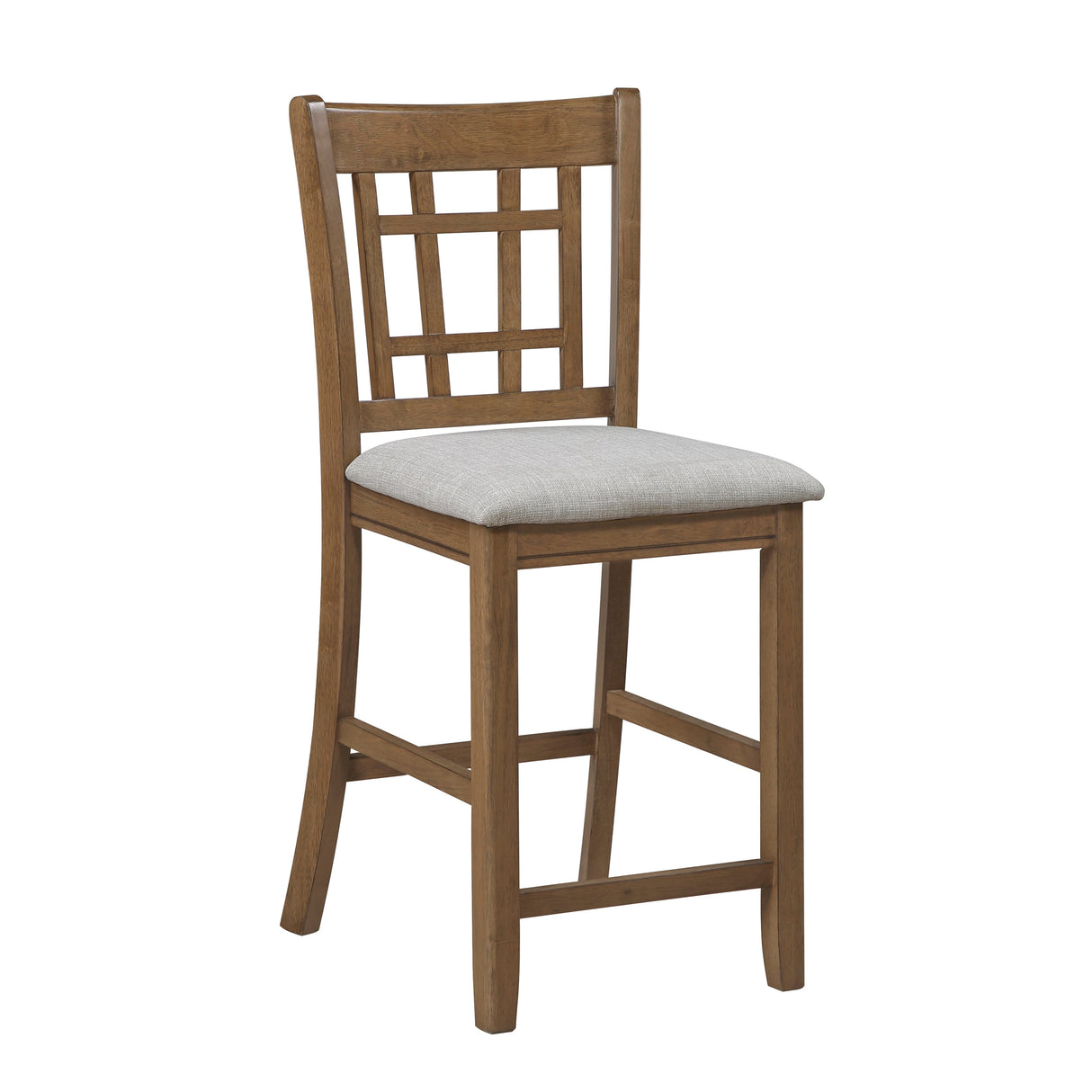 Junipero Brown/Light Gray Counter Height Chair, Set of 2 by Homelegance at Eve Furniture
