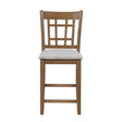 Junipero Brown/Light Gray Counter Height Chair, Set of 2 by Homelegance at Eve Furniture