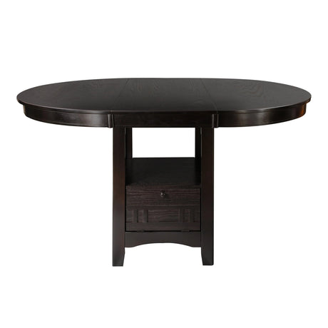 Junipero Espresso Extendable Counter Height Table by Homelegance at Eve Furniture