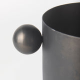 Juno 6.5H Medium Black Iron Vase by Mercana at Eve Furniture