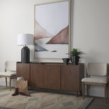 Juno 8.5H Large Black Iron Vase by Mercana at Eve Furniture