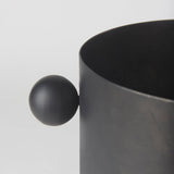 Juno 8.5H Large Black Iron Vase by Mercana at Eve Furniture