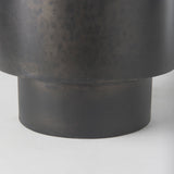 Juno 8.5H Large Black Iron Vase by Mercana at Eve Furniture