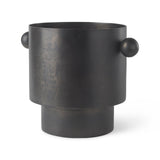Juno 8.5H Large Black Iron Vase by Mercana at Eve Furniture