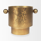 Juno 8.5H Large Gold Iron Vase by Mercana at Eve Furniture
