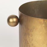 Juno 8.5H Large Gold Iron Vase by Mercana at Eve Furniture