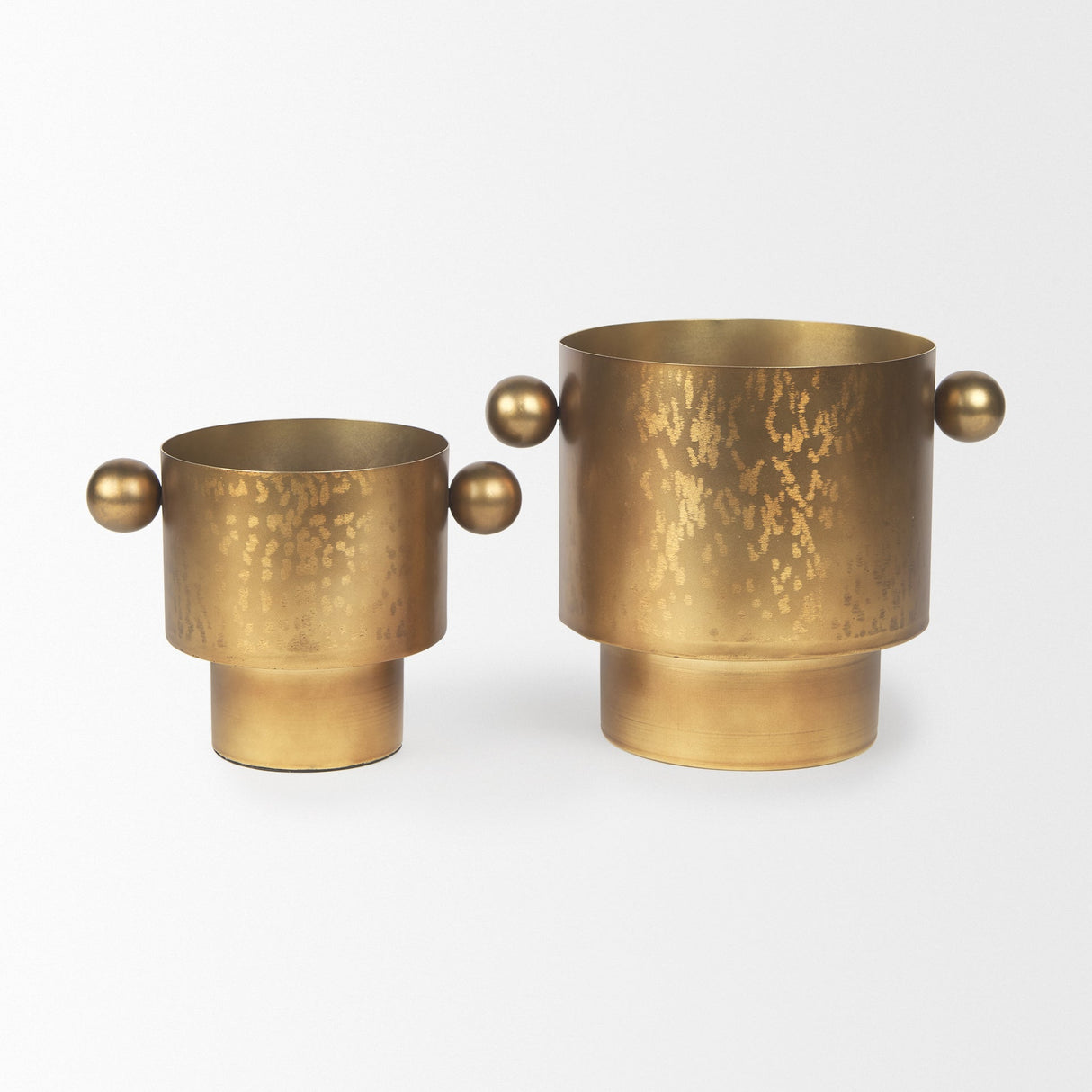 Juno 8.5H Large Gold Iron Vase by Mercana at Eve Furniture