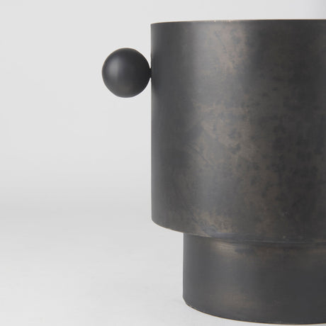 Juno Large Black Iron Vase by Mercana at Eve Furniture