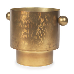 Juno Large Gold Iron Vase by Mercana at Eve Furniture
