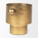 Juno Medium Gold Iron Medium Vase by Mercana at Eve Furniture