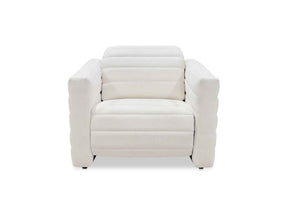Juno Off White Power Recliner Chair by Moe's Home at Eve Furniture