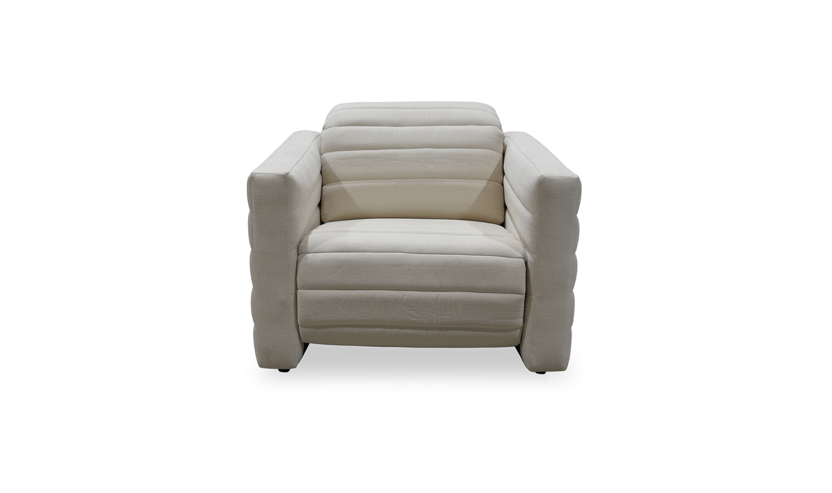 Juno Power Recliner Chair Off White by Moe's Home at Eve Furniture