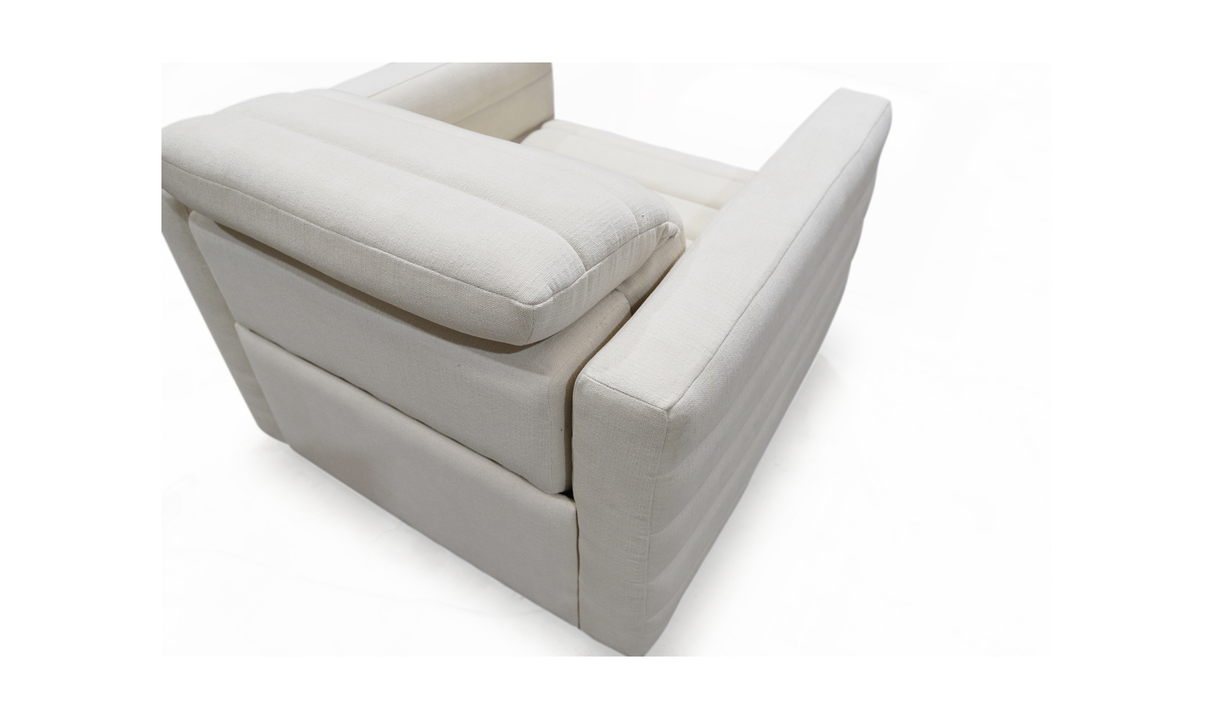 Juno Power Recliner Chair Off White by Moe's Home at Eve Furniture