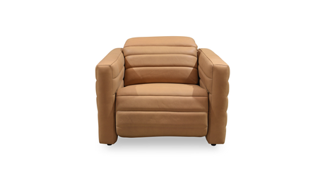 Juno Power Recliner Chair Tan Leather by Moe's Home at Eve Furniture
