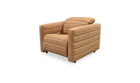 Juno Power Recliner Chair Tan Leather by Moe's Home at Eve Furniture