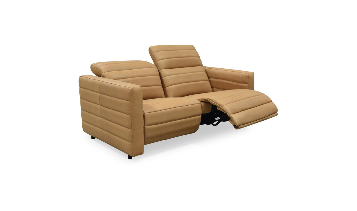 Juno Power Recliner Sofa Tan Leather by Moe's Home at Eve Furniture