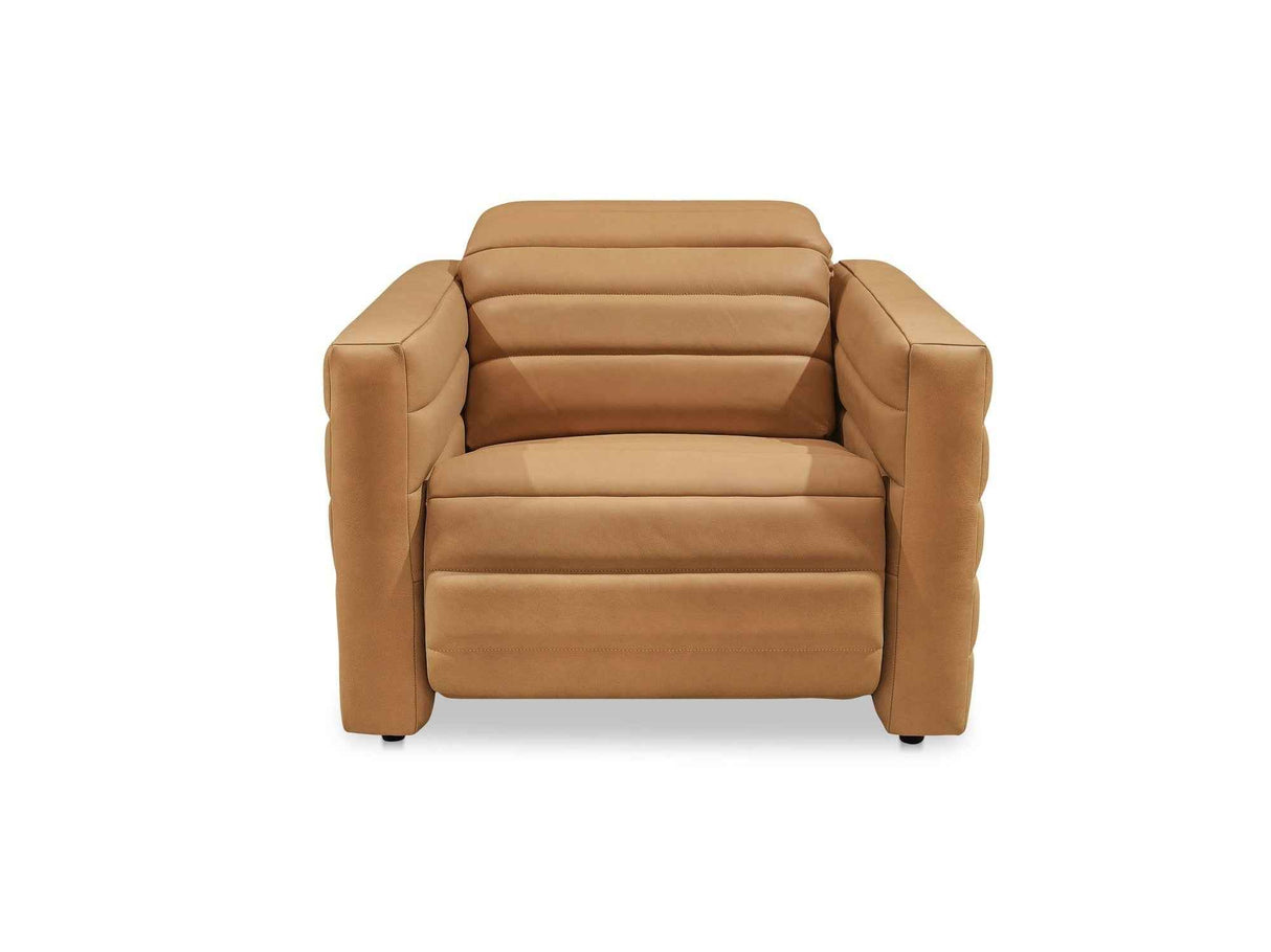 Juno Tan Leather Power Recliner Chair by Moe's Home at Eve Furniture