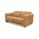 Juno Tan Leather Power Recliner Sofa