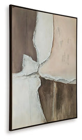 Junward Brown/Tan/White Wall Art by Ashley at Eve Furniture