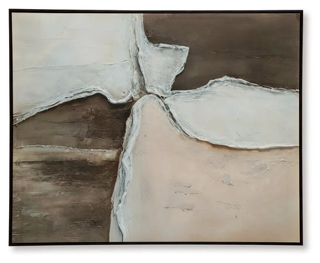 Junward Brown/Tan/White Wall Art by Ashley at Eve Furniture