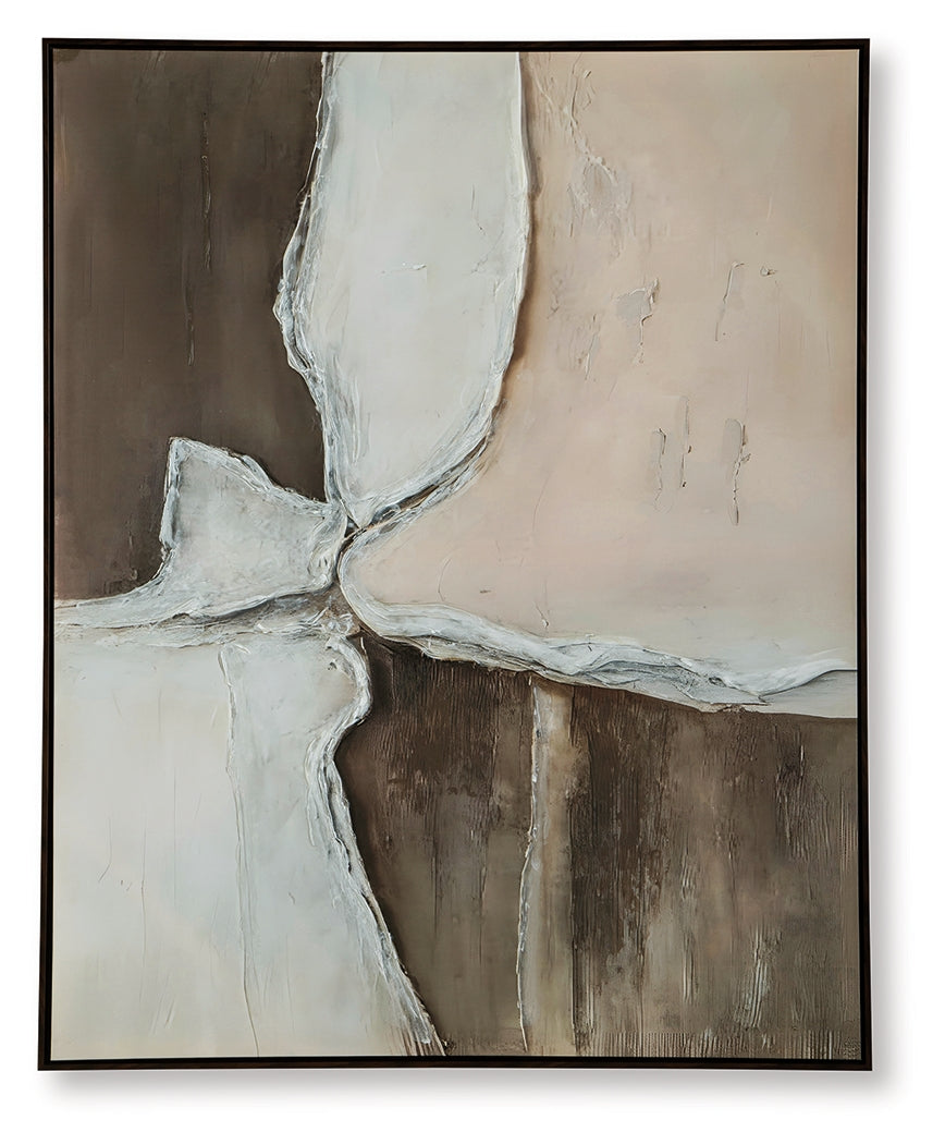 Junward Brown/Tan/White Wall Art by Ashley at Eve Furniture