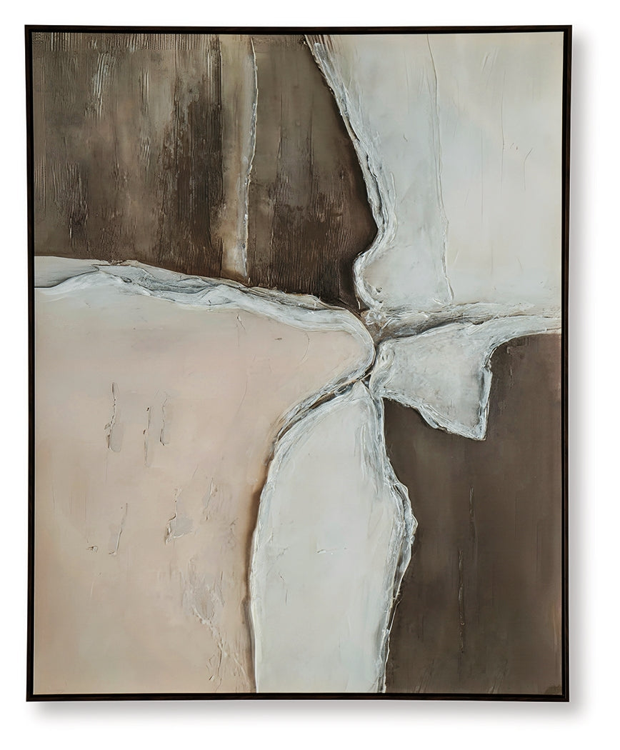 Junward Brown/Tan/White Wall Art by Ashley at Eve Furniture