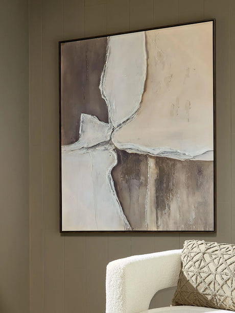 Junward Brown/Tan/White Wall Art by Ashley at Eve Furniture