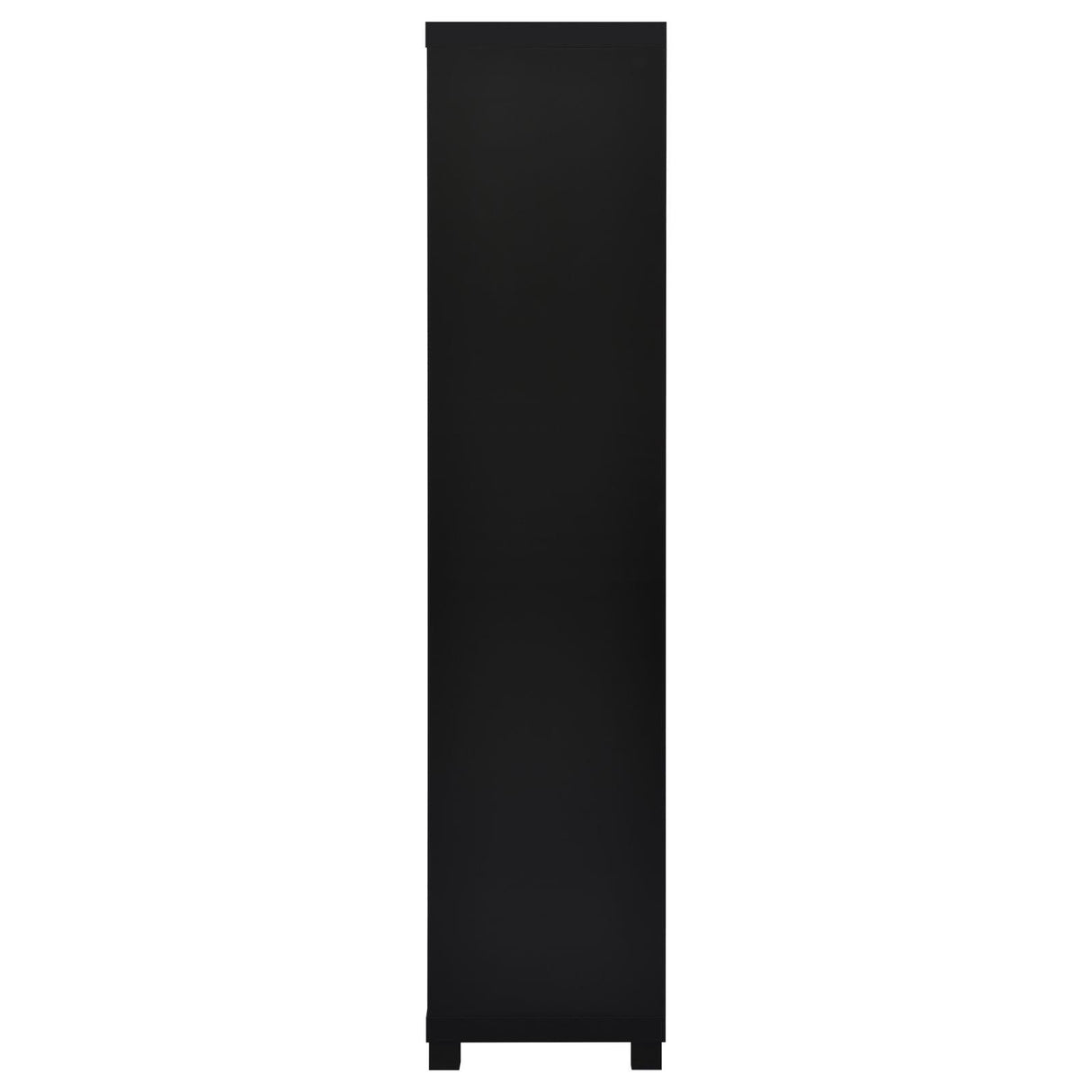 Jupiter Black 3-shelf Media Tower Bookcase with Storage Cabinet by Coaster at Eve Furniture