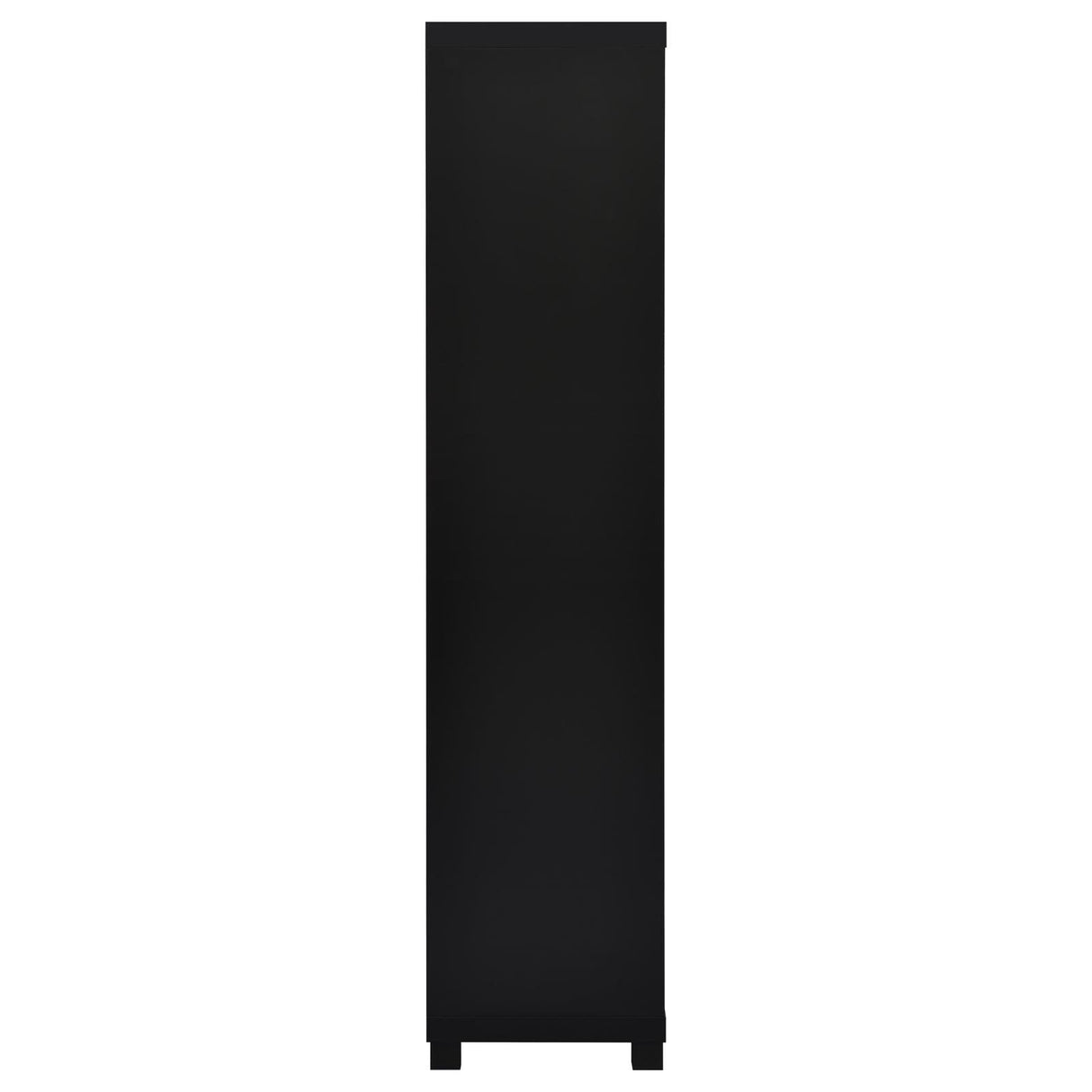 Jupiter Black 3-shelf Media Tower Bookcase with Storage Cabinet by Coaster at Eve Furniture