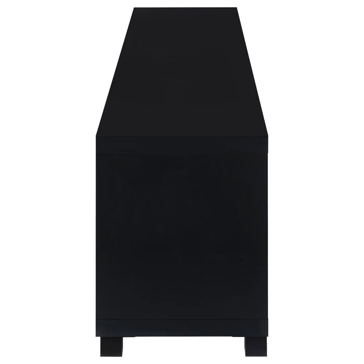 Jupiter Black 4-door 79" TV Stand Media Console with Framed Glass Panels by Coaster at Eve Furniture