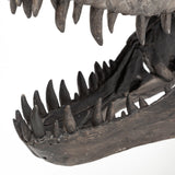 Jurassic Brown Resin Tyrannosaurus Skull Replica by Mercana at Eve Furniture