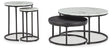 Jusmour Black/White Table (Set of 4) by Ashley at Eve Furniture