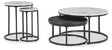 Jusmour Black/White Table (Set of 4) by Ashley at Eve Furniture