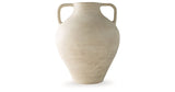 Justy Antique Beige Vase by ASHLEY FURNITURE at Eve Furniture