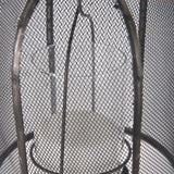 Jutland Set of Three Black Metal Bird Cage Candle Holder Lanterns by Mercana at Eve Furniture
