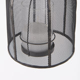 Jutland Set of Three Black Metal Bird Cage Candle Holder Lanterns by Mercana at Eve Furniture