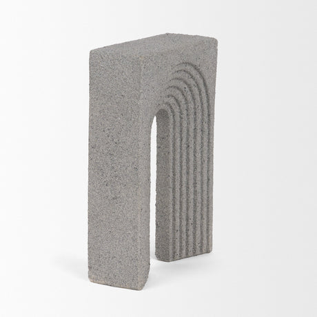Kacia Resin Textured Concrete Gray Decorative Object by Mercana at Eve Furniture