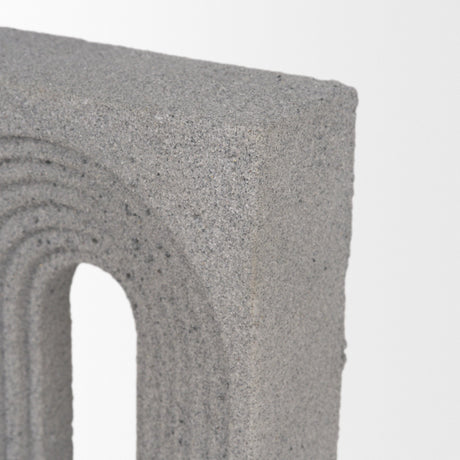 Kacia Resin Textured Concrete Gray Decorative Object by Mercana at Eve Furniture
