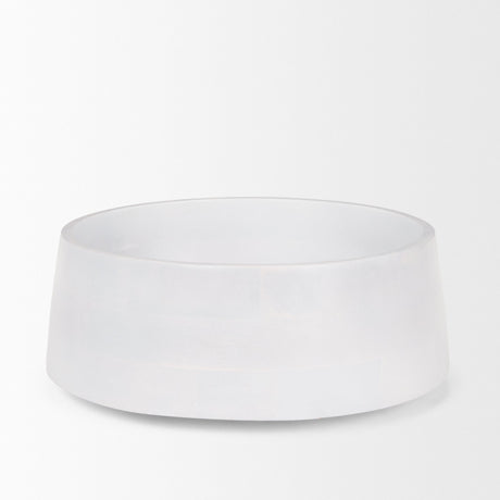 Kadara White Washed Solid Wood Decorative Bowl by Mercana at Eve Furniture