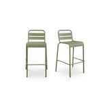 Kade Green Outdoor Bar Stool (Set of 2) by MOES at Eve Furniture