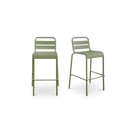 Kade Green Outdoor Bar Stool (Set of 2) by MOES at Eve Furniture