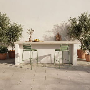 Kade Green Outdoor Bar Stool (Set of 2) by MOES at Eve Furniture