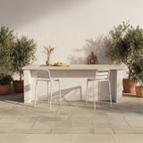 Kade White Outdoor Bar Stool (Set of 2) by MOES at Eve Furniture