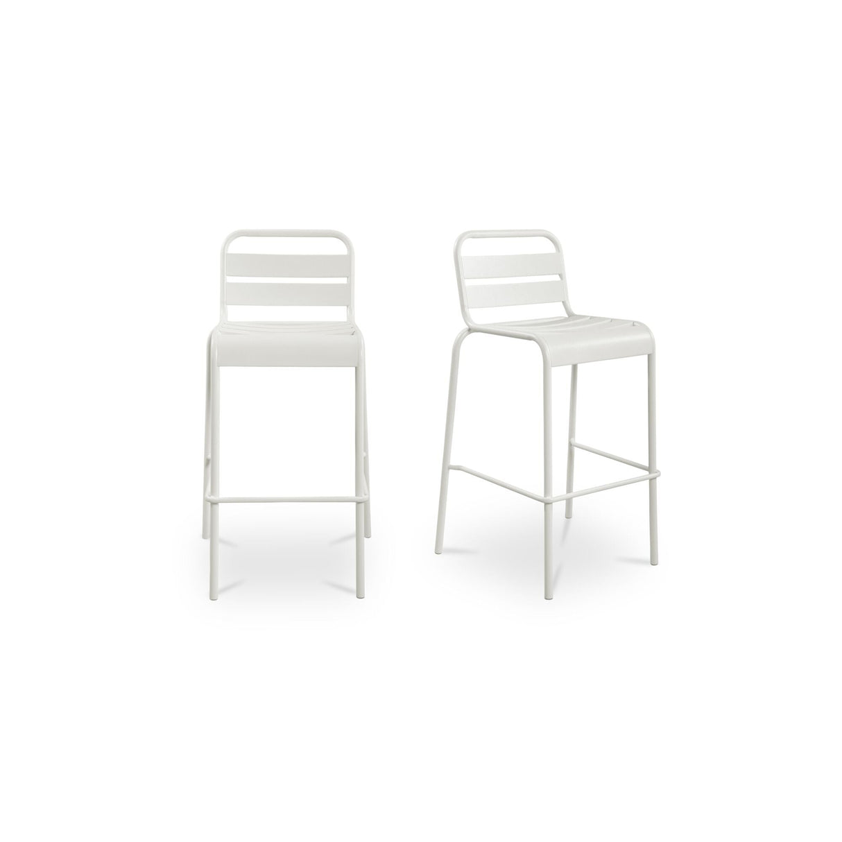 Kade White Outdoor Bar Stool (Set of 2) by Moe's Home at Eve Furniture